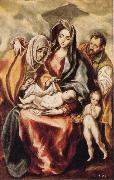 El Greco The Holy Family with St Anne and the Young St JohnBaptist oil painting on canvas